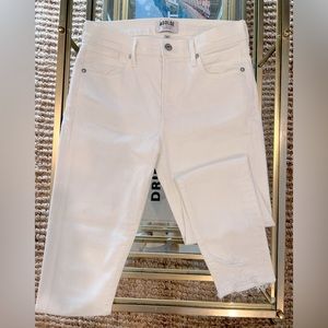 Agolde High Rise Sophie Skinny Crop Jeans, White- 27